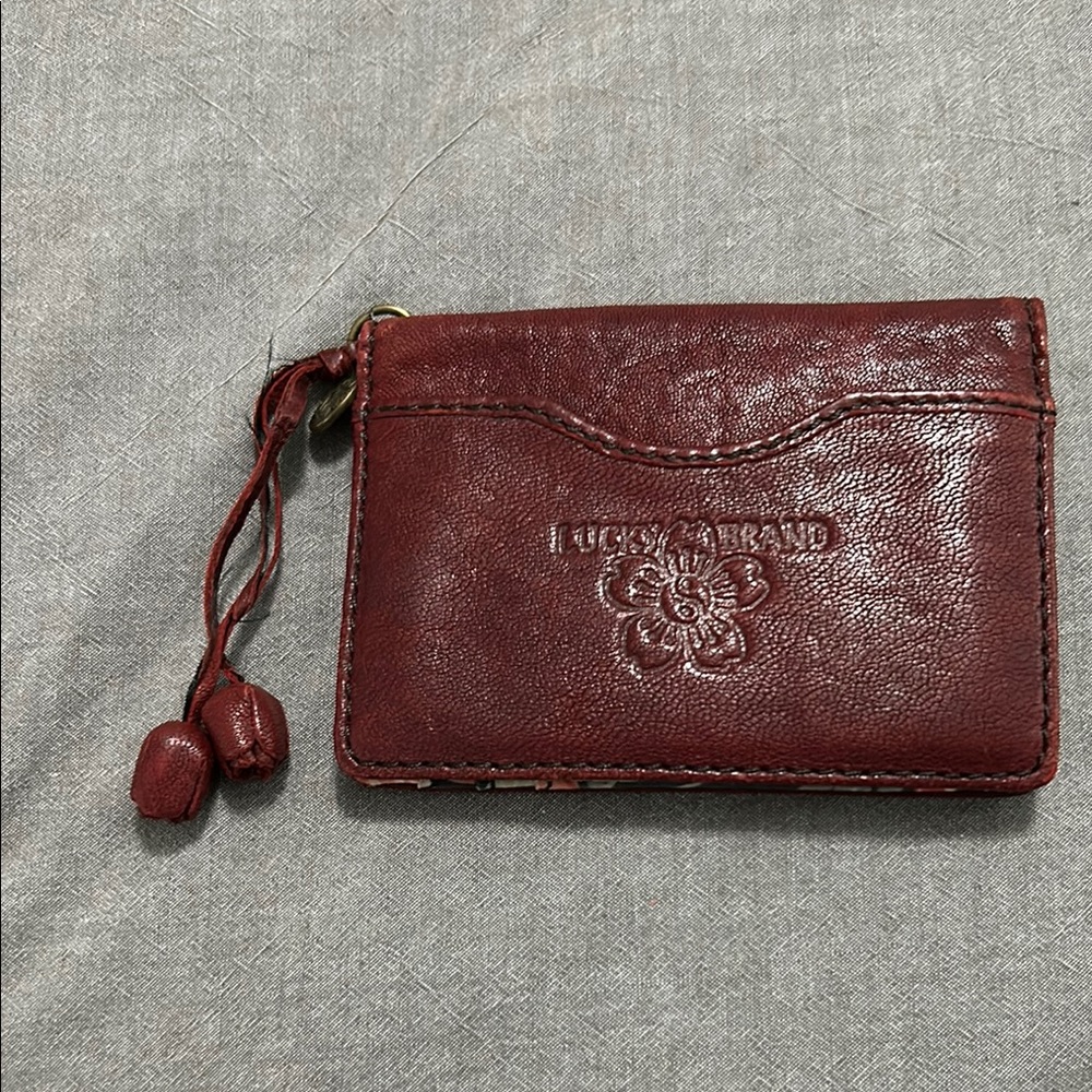 Lucky Brand Burgundy Leather Wallet